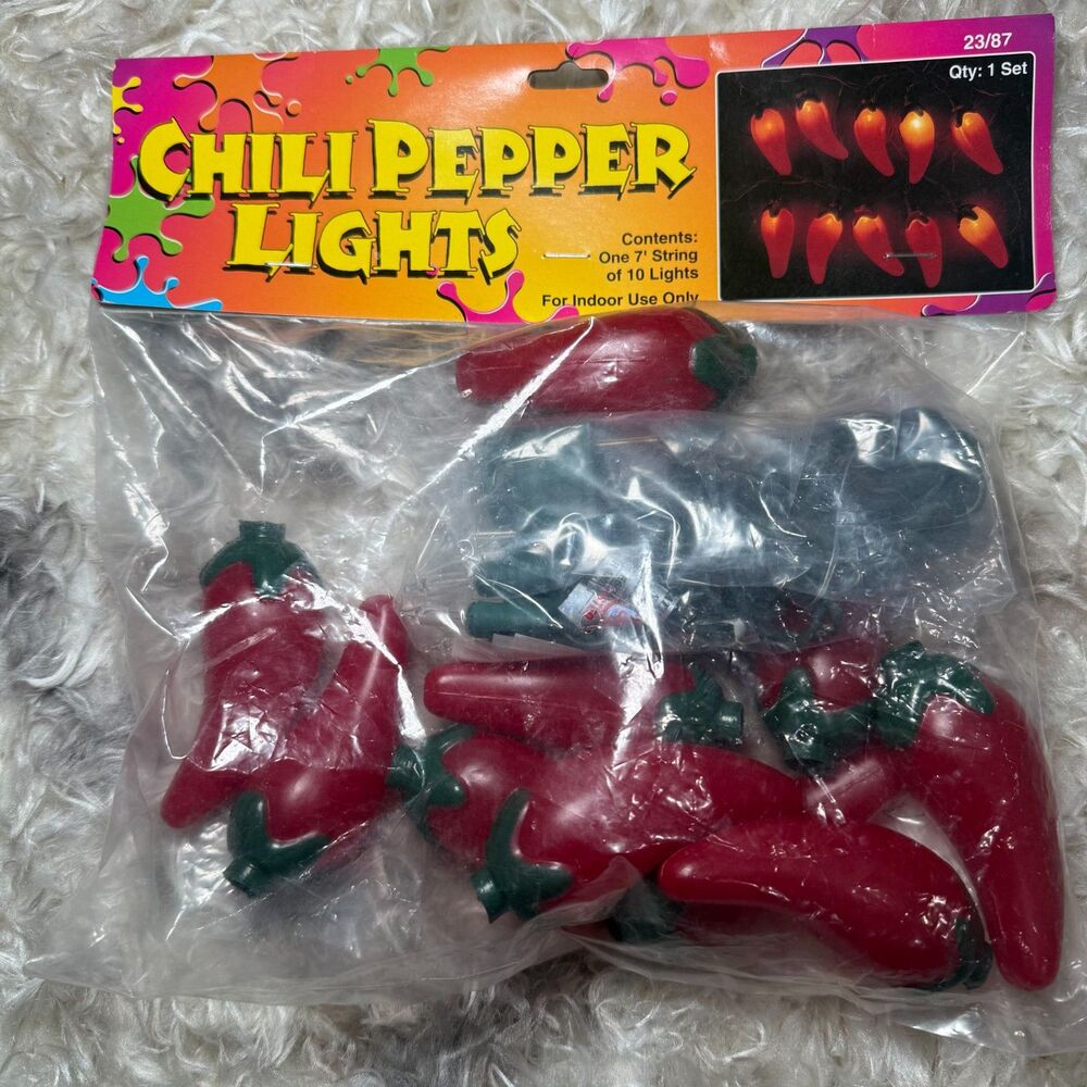 Chili Pepper Lights 1 string New in package. Festive‎ Party